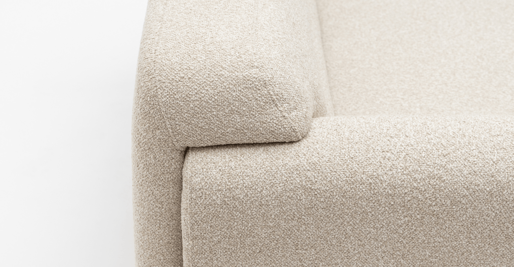 Karine 2 Seater Left Arm Module - Ivory Boucle - Loom Collection