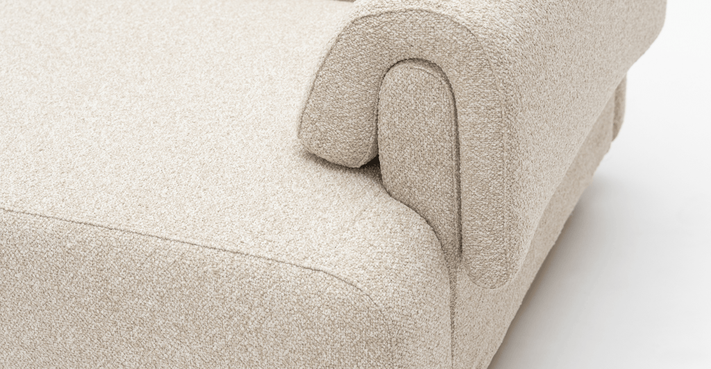 Karine 2 Seater Right Arm Module - Ivory Boucle - Loom Collection