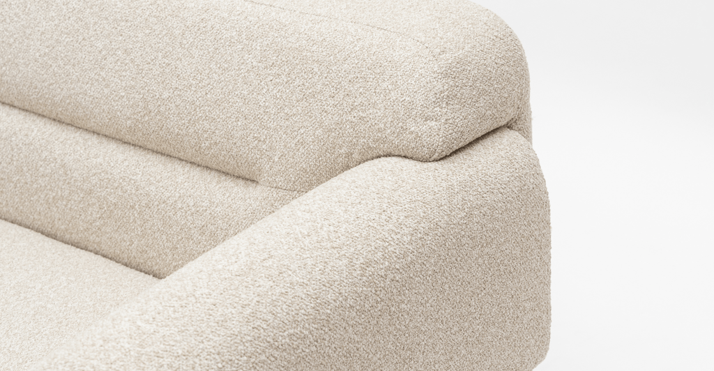 Karine 2 Seater Right Arm Module - Ivory Boucle - Loom Collection