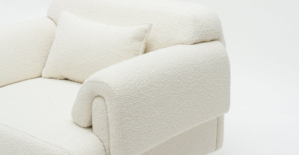 Karine Armchair - Ivory Boucle.