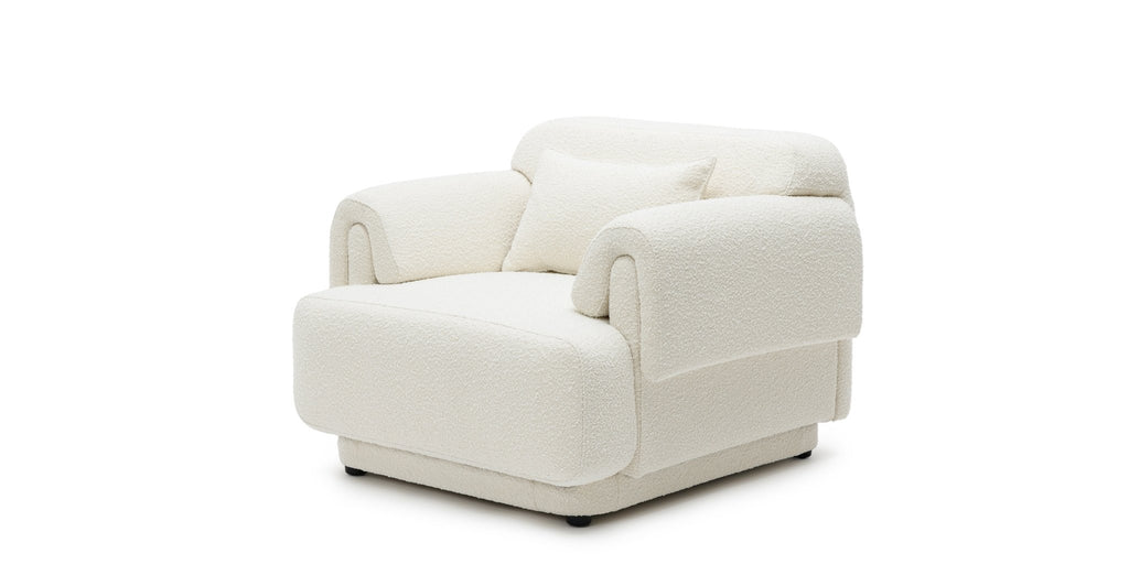 Karine Armchair - Ivory Boucle.