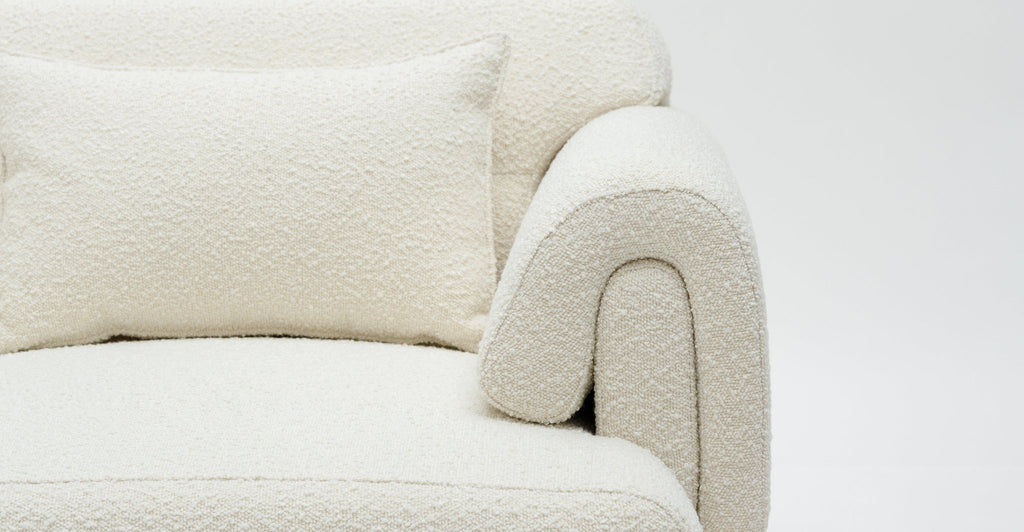 Karine Armchair - Ivory Boucle.