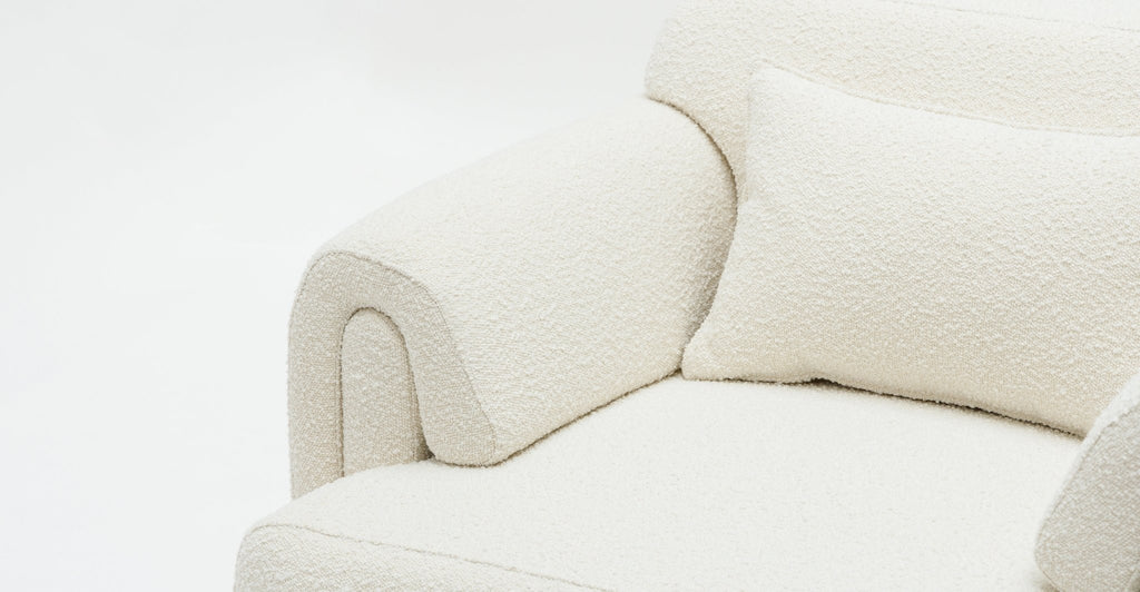 Karine Armchair - Ivory Boucle.