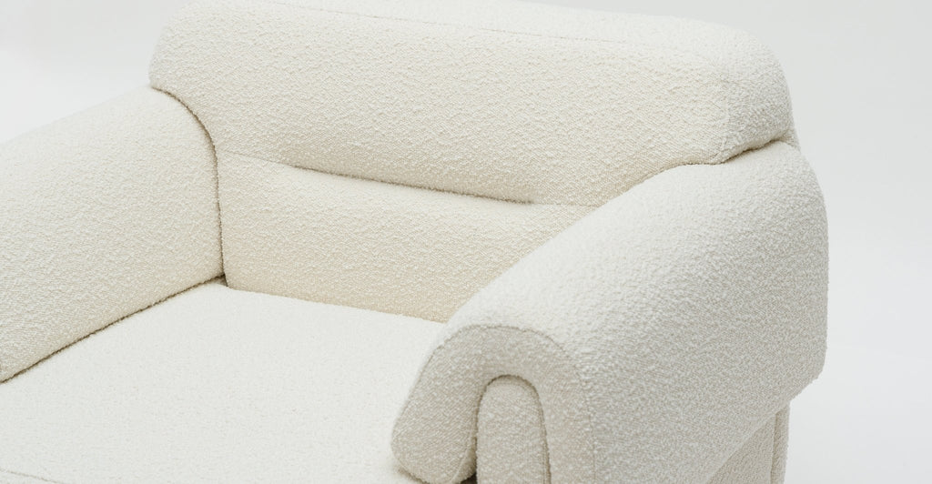 Karine Armchair - Ivory Boucle.