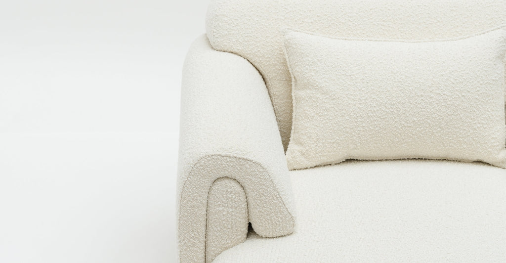 Karine Armchair - Ivory Boucle.