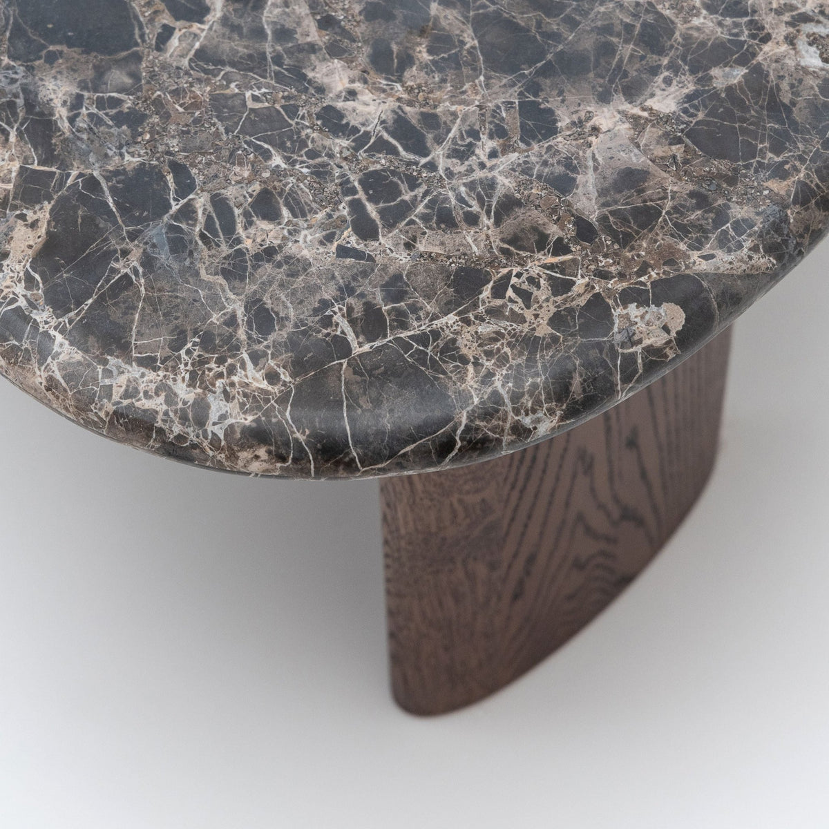 Kora Coffee Table High - Dark Emperador & Espresso Oak - Coffee Tables Natadora Loom Collection Dubai