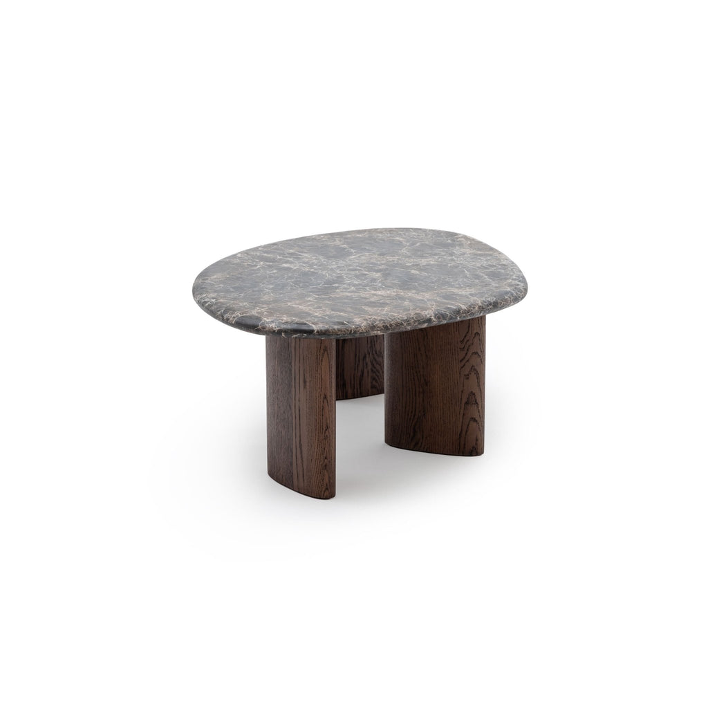 Kora Coffee Table High - Dark Emperador & Espresso Oak - Coffee Tables Natadora Loom Collection Dubai