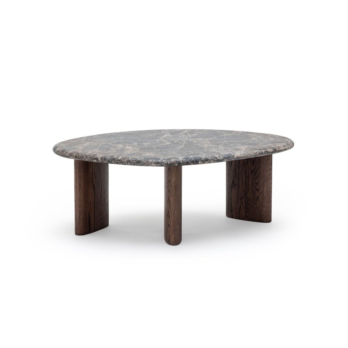 Kora Coffee Table High - Dark Emperador & Espresso Oak - Coffee Tables Natadora Loom Collection Dubai