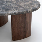 Kora Coffee Table High - Dark Emperador & Espresso Oak - Coffee Tables Natadora Loom Collection Dubai