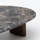 Kora Coffee Table Low - Dark Emperador & Espresso Oak - Coffee Tables Natadora Loom Collection Dubai