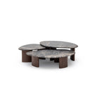Kora Coffee Table Low - Dark Emperador & Espresso Oak - Coffee Tables Natadora Loom Collection Dubai