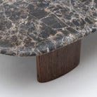 Kora Coffee Table Low - Dark Emperador & Espresso Oak - Coffee Tables Natadora Loom Collection Dubai
