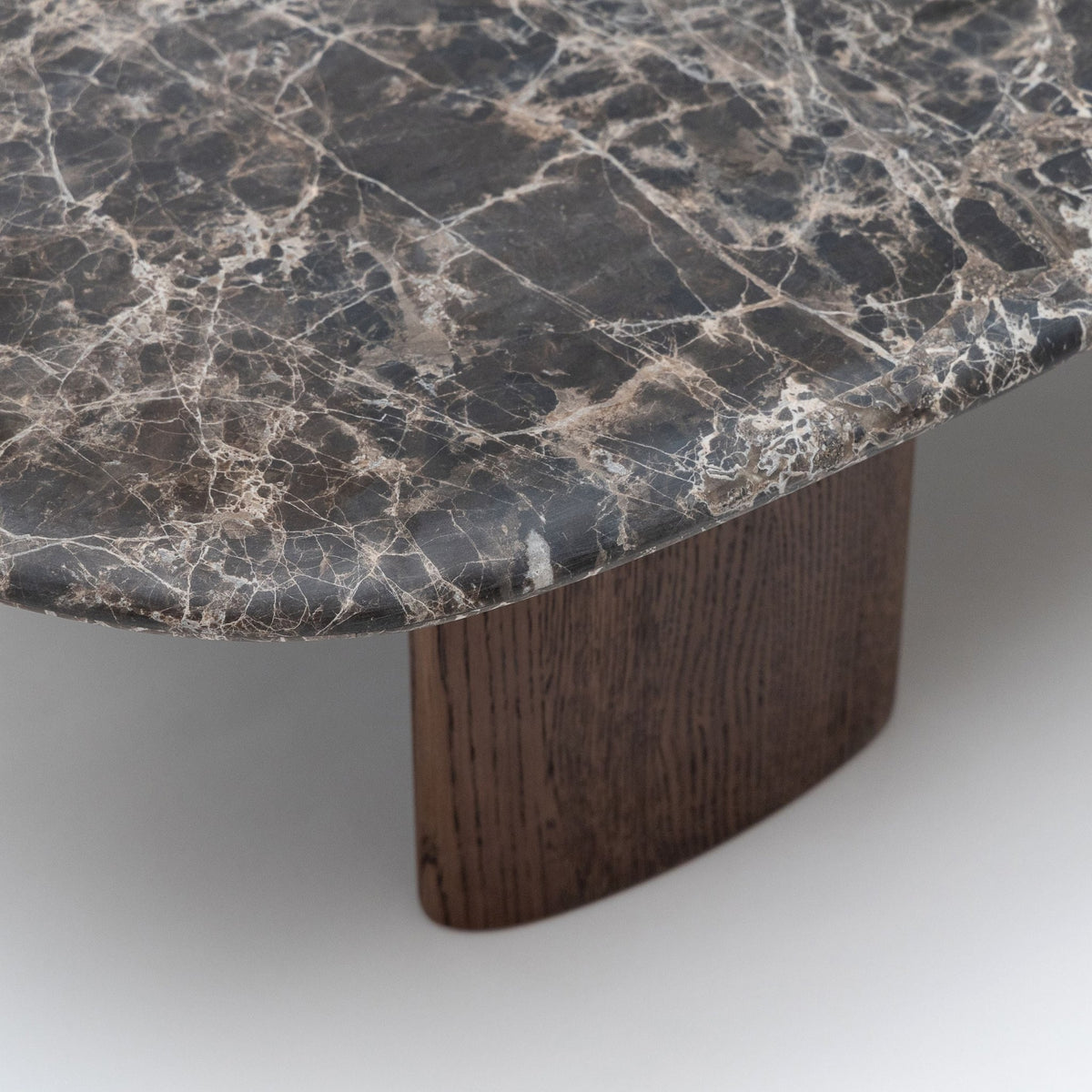 Kora Coffee Table Low - Dark Emperador & Espresso Oak - Coffee Tables Natadora Loom Collection Dubai