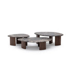Kora Coffee Table Low - Dark Emperador & Espresso Oak - Coffee Tables Natadora Loom Collection Dubai