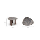 Kora Coffee Table Medium - Dark Emperador & Espresso Oak - Coffee Tables Natadora Loom Collection Dubai