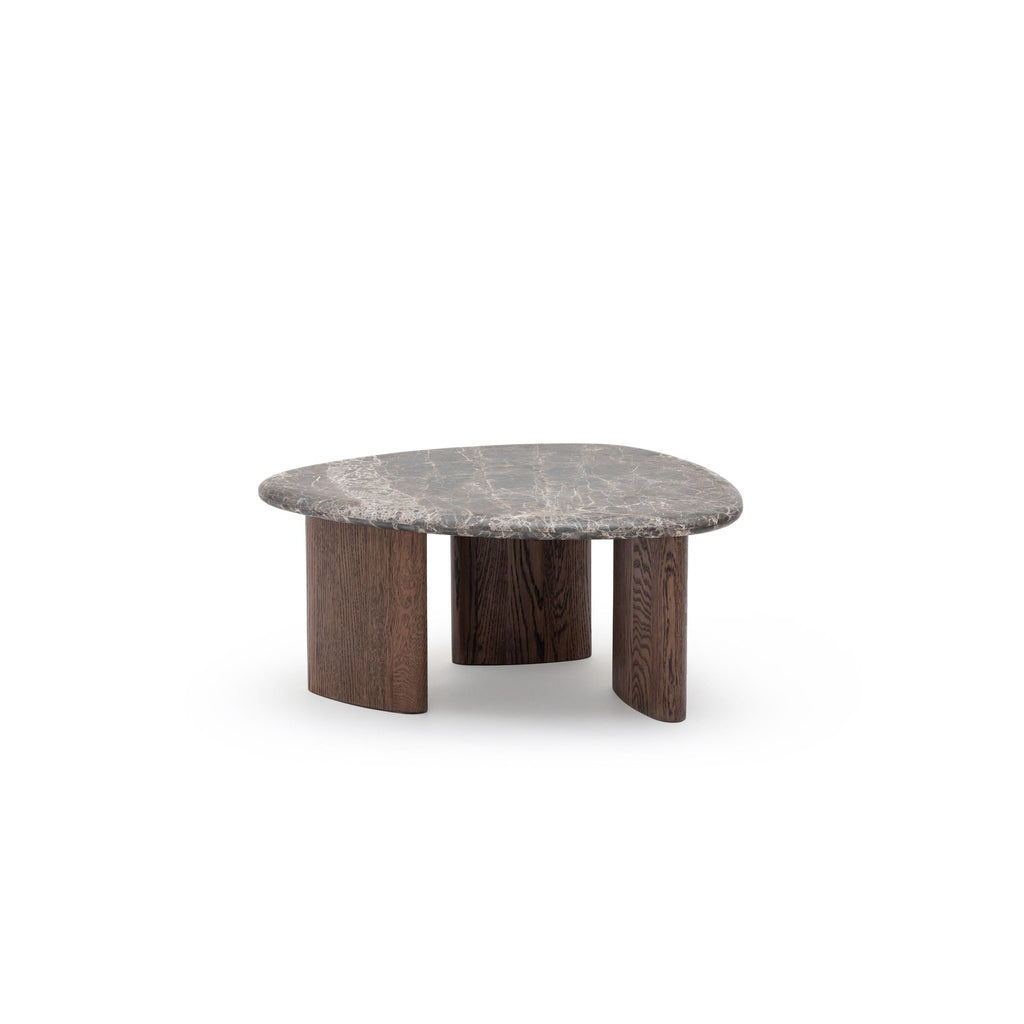 Kora Coffee Table Medium - Dark Emperador & Espresso Oak - Coffee Tables Natadora Loom Collection Dubai