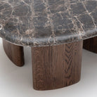 Kora Coffee Table Medium - Dark Emperador & Espresso Oak - Coffee Tables Natadora Loom Collection Dubai