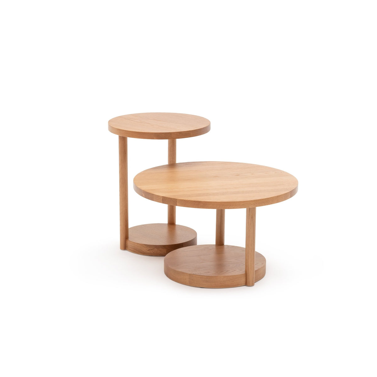 Layer End Table - Light Oak