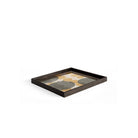 Layered Dots Square Glass Tray