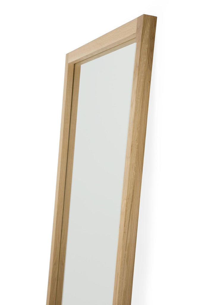 Light Frame Floor Mirror - Oak Frame - Rectangular - Loom Collection