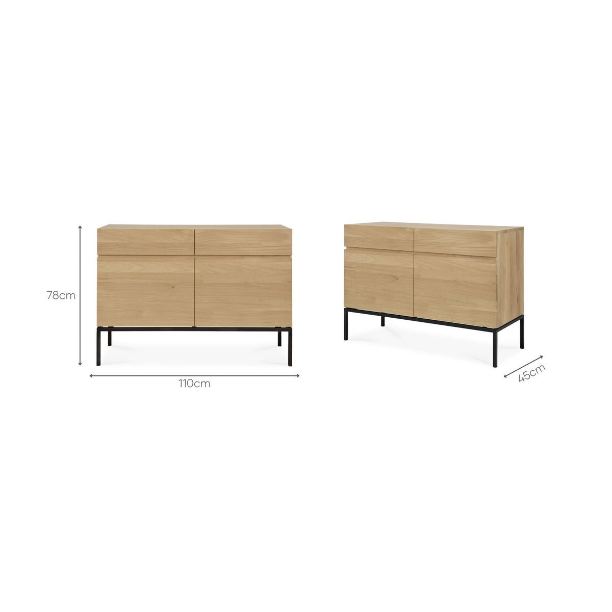 Ligna Sideboard - Oak - Buffets & Sideboards Ethnicraft Loom Collection Dubai