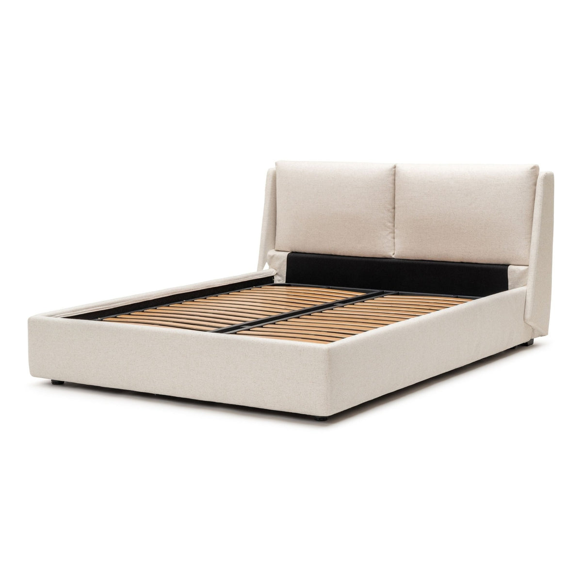 Lorenzo Bed With Storage - Beige - Beds Loom Collection Loom Collection Dubai