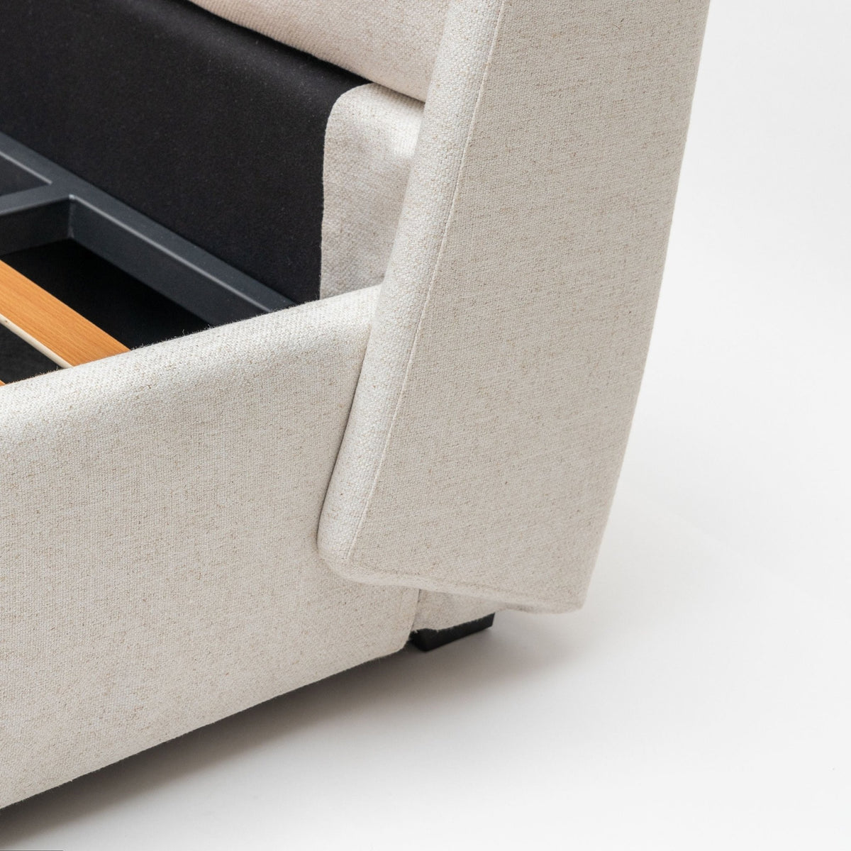 Lorenzo Bed With Storage - Beige - Beds Loom Collection Loom Collection Dubai
