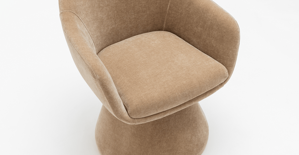 Louis Swivel Chair - Mushroom - Loom Collection