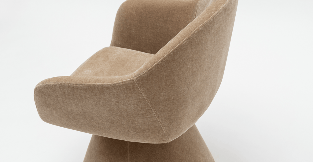 Louis Swivel Chair - Mushroom - Loom Collection