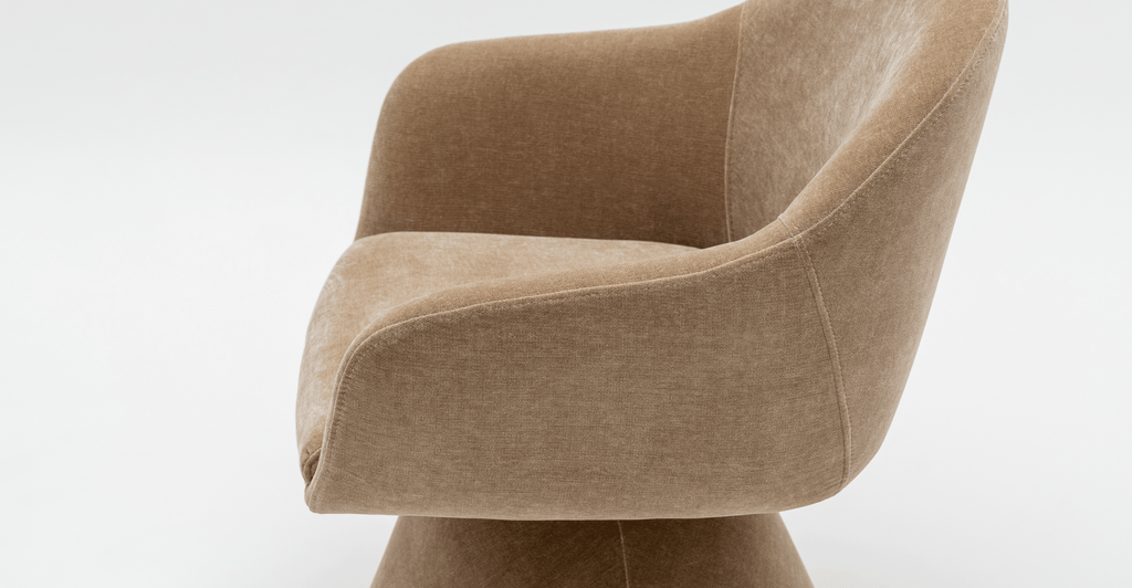 Louis Swivel Chair - Mushroom - Loom Collection