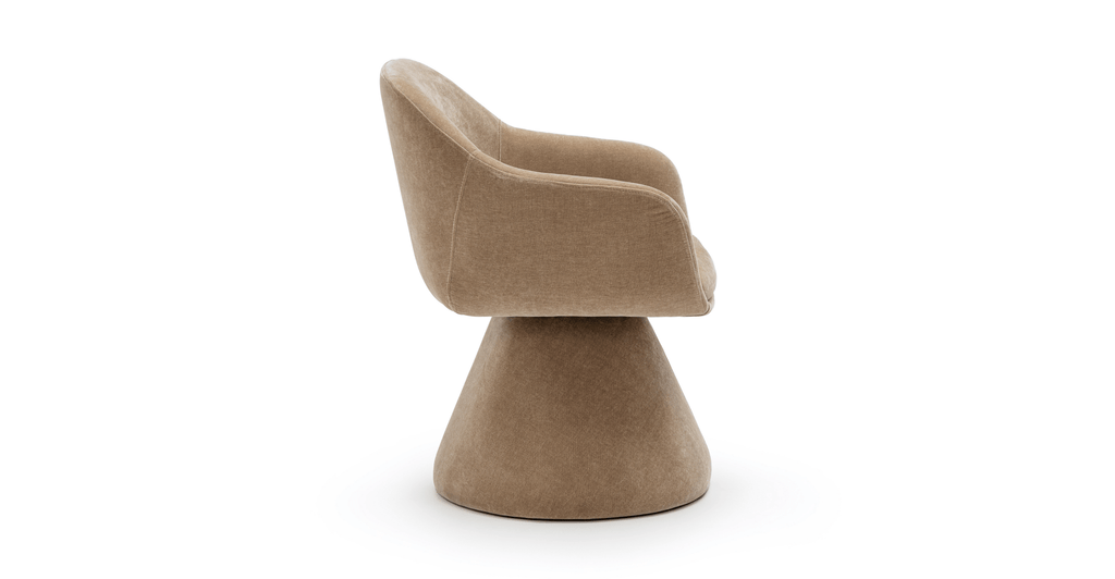 Louis Swivel Chair - Mushroom - Loom Collection