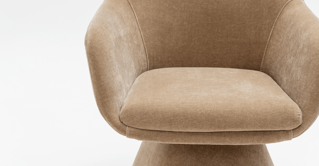 Louis Swivel Chair - Mushroom - Loom Collection