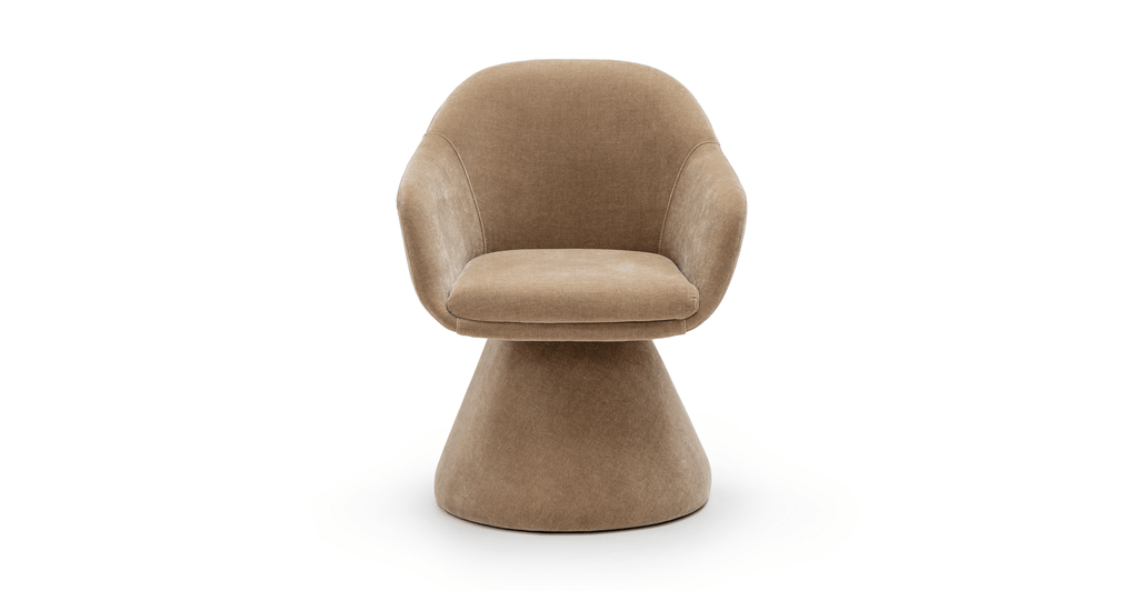 Louis Swivel Chair - Mushroom - Loom Collection