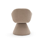 Louis Swivel Chair - Mushroom - Accent Chairs Loom Collection Loom Collection Dubai
