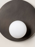 Luna - Bronze And Opal Disc Wall Light