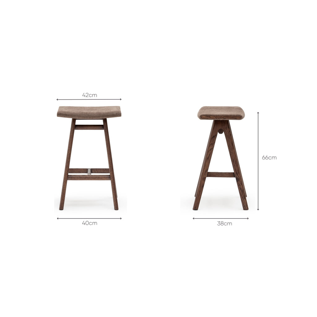 MA Counter Stool - Espresso Oak & Mocha - Loom Collection