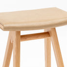 MA Counter Stool - Light Oak & Arena Leather
