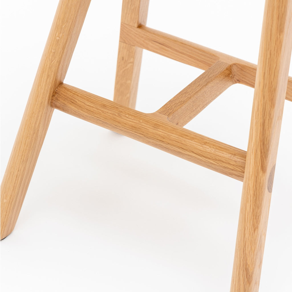 MA Counter Stool - Light Oak & Arena Leather - Loom Collection