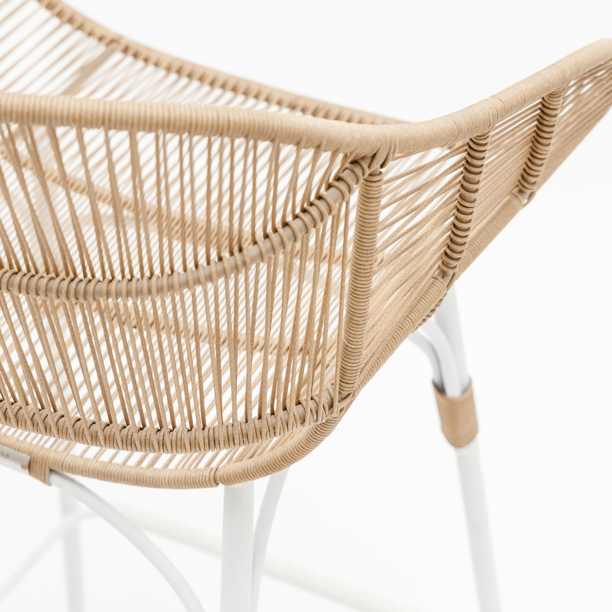 Marina Bar Stool - Stonewhite & Natural