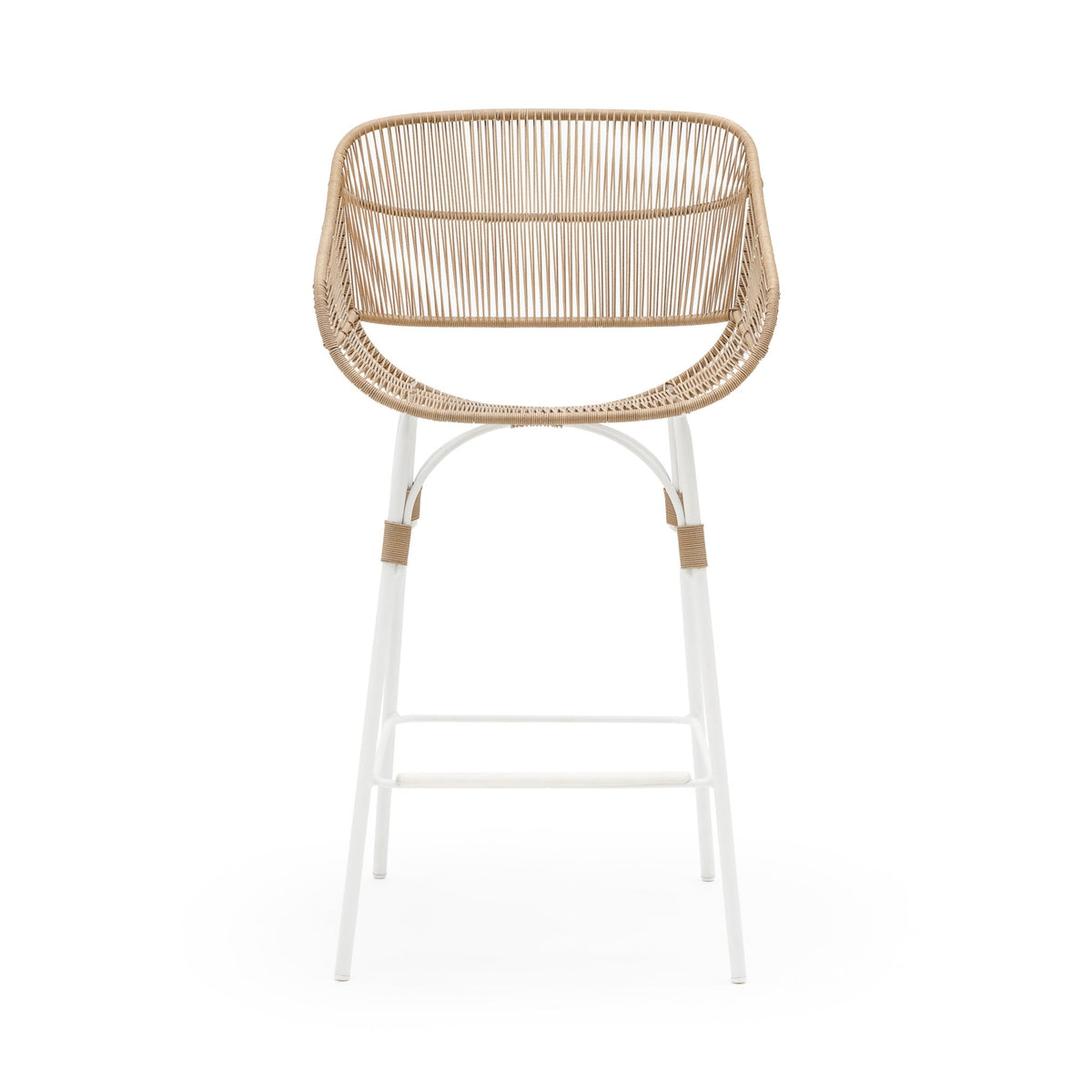 Marina Bar Stool - Stonewhite & Natural