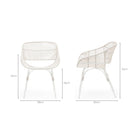 Marina Dining Armchair - Stonewhite & Chalk
