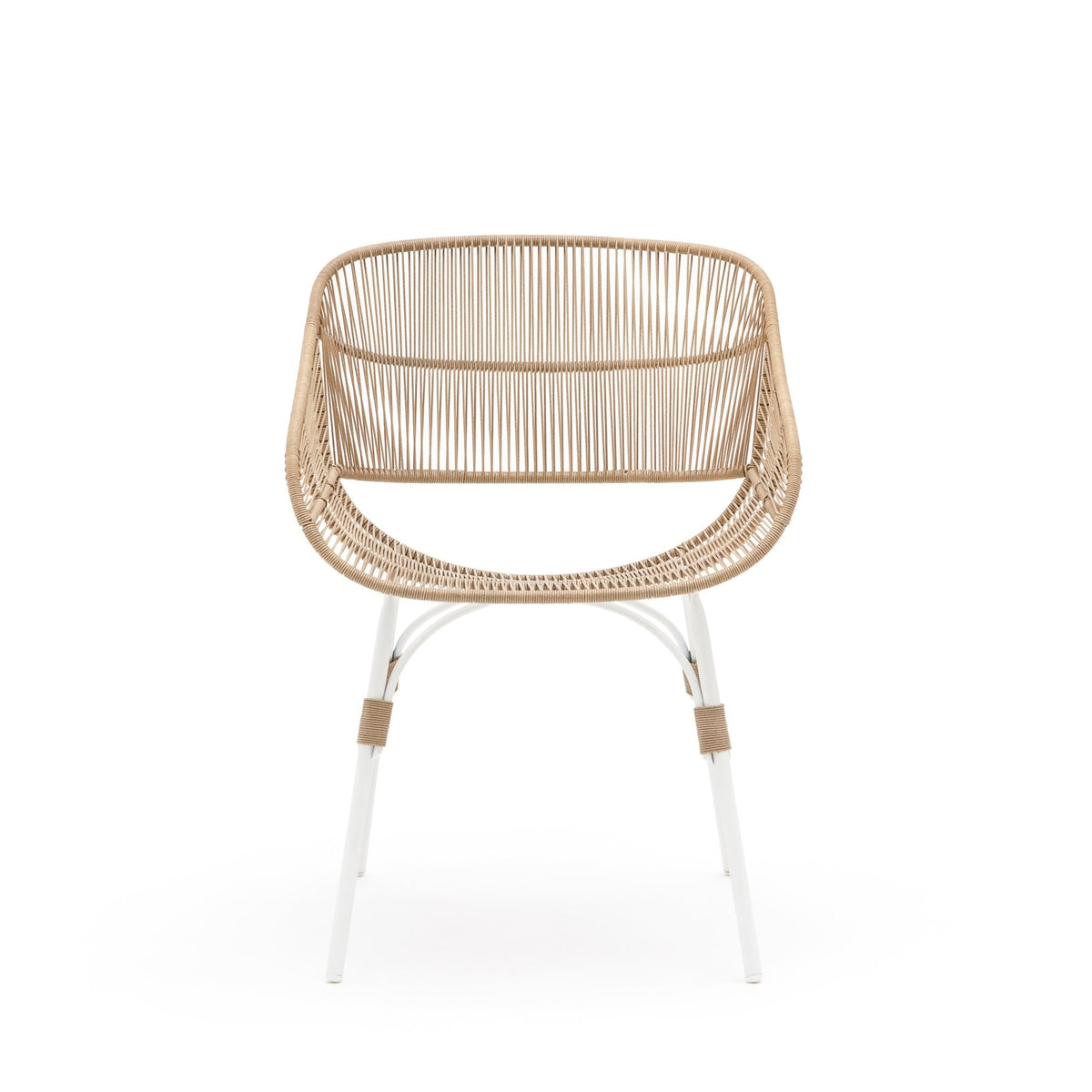 Marina Dining Armchair - Stonewhite & Natural