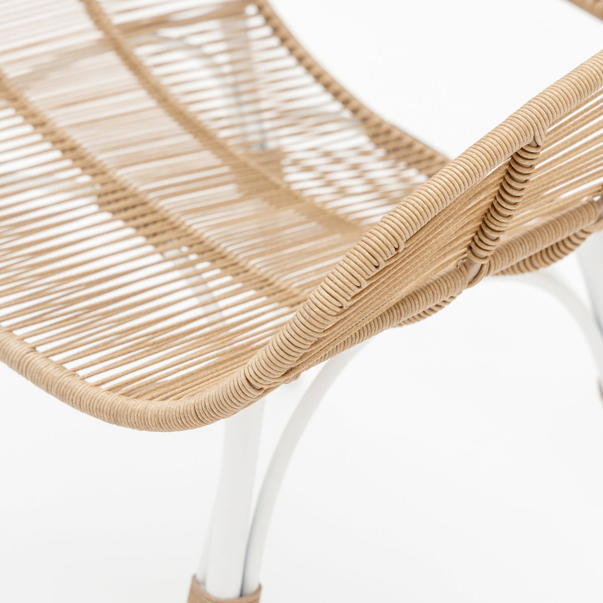 Marina Dining Armchair - Stonewhite & Natural