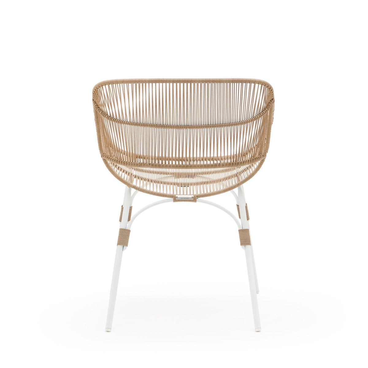 Marina Dining Armchair - Stonewhite & Natural