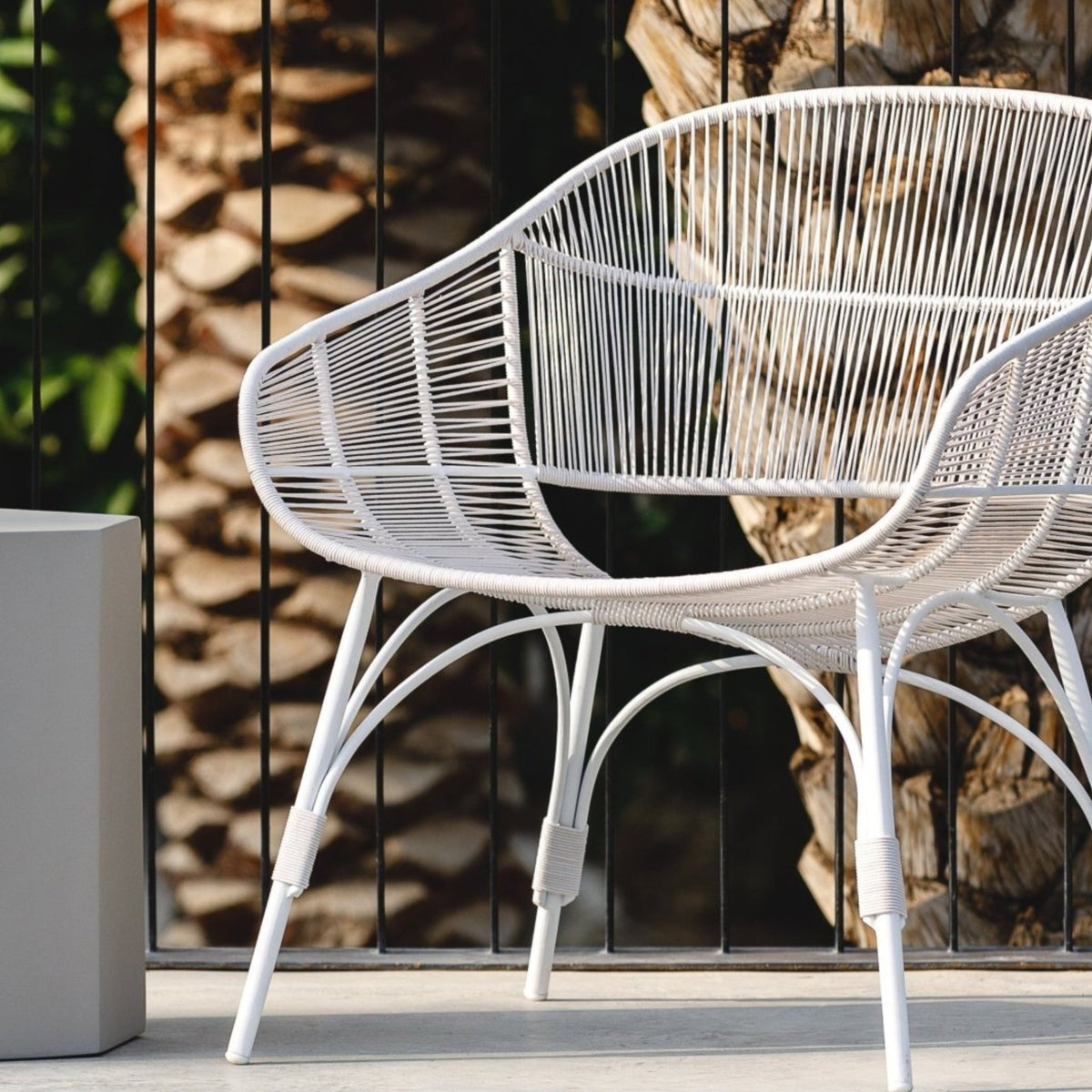 Marina Lounge Chair - Stonewhite Chalk