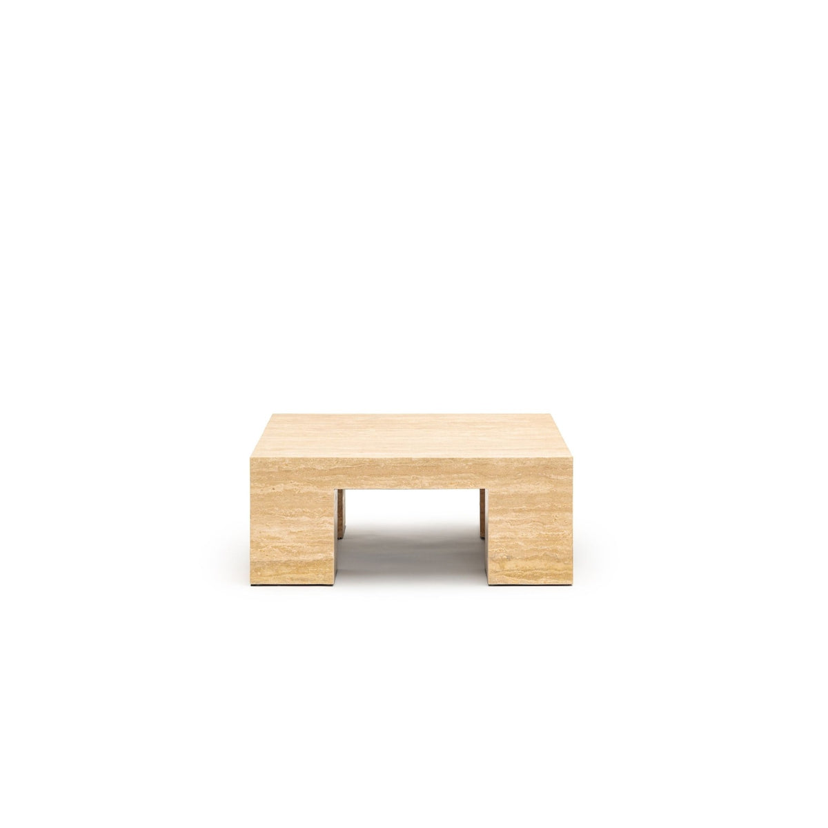 Marlowe Coffee Table - Travertine - Coffee Tables Loom Collection Loom Collection Dubai
