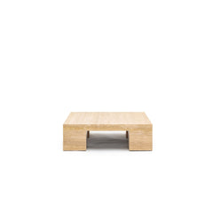Marlowe Coffee Table - Travertine - Coffee Tables Loom Collection Loom Collection Dubai