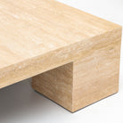 Marlowe Coffee Table - Travertine - Coffee Tables Loom Collection Loom Collection Dubai