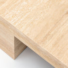 Marlowe Coffee Table - Travertine - Coffee Tables Loom Collection Loom Collection Dubai