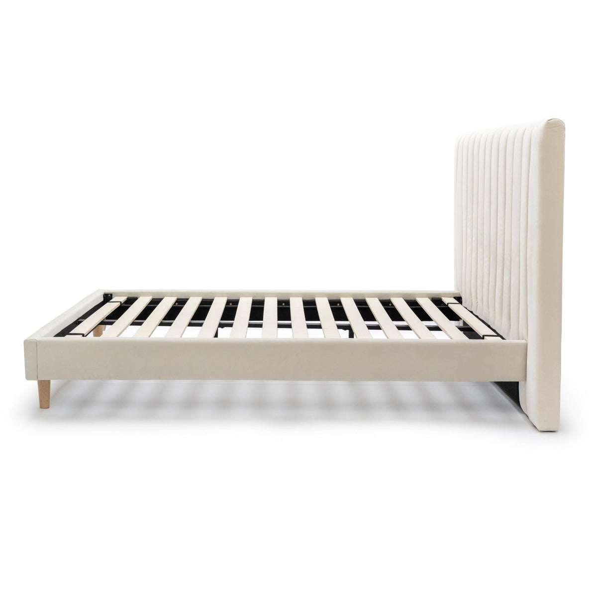 Martina Standard Bed - Beige - Beds Loom Collection Loom Collection Dubai
